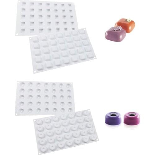 35 Cavity 8 Shape Silicone Molds Round Chocolate Jelly Molds Mousse Cake Dessert Mould Baking Tools Cake Decorating Kitchen Tool