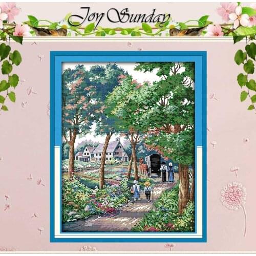Outing Patterns Counted Cross Stitch 11CT 14CT Printed Canvas Cross Stitch Set Wholesale Cross-stitch Kit Embroidery Needlework