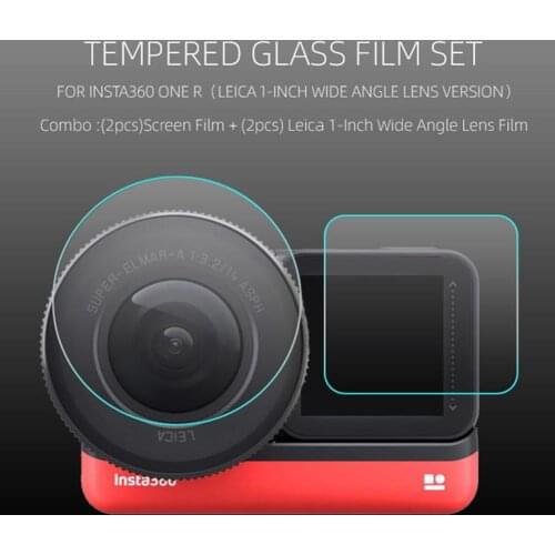 Tempered Glass Screen Protector for Insta360 One R Wide Angle Camera Len Film Glass Protection Accessories
