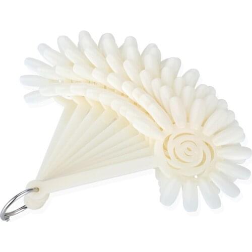 120Tips/Set Fan Board Color Card False Nail Art Tip Display Natural Polish Gel Practice Sticker Fake Nails Training Tools