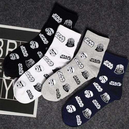 2021 Disney Star Wars Cosplay Socks Jedi Knight Master Yoda C-3PO Wookiee Comic Socks Women Men Force Awakens Socks Gifts Toy