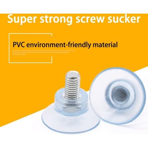 5 Pcs M6/M8 Screw Rubber Suction Cup Transparent Sucker Plastic Hooks