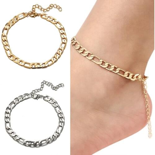 1PC Anklets For Women Beach Foot Jewelry Leg Link Chain Ankle Bracelets Men Or Women Summer Accessories Gift
