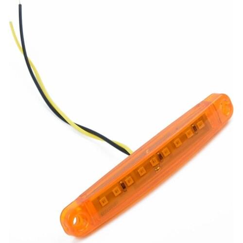 DC 24V Car marker light Tail 20pcs 24V 9LED ABS plastic Accessory Amber Replacement