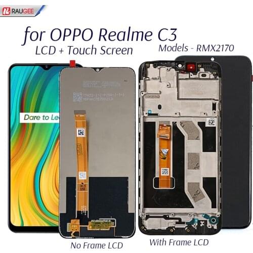 Display For Oppo Realme C3 RMX2027 LCD Display Touch Screen Replacement Tested SmartPhone LCD Screen Digitizer Assembly