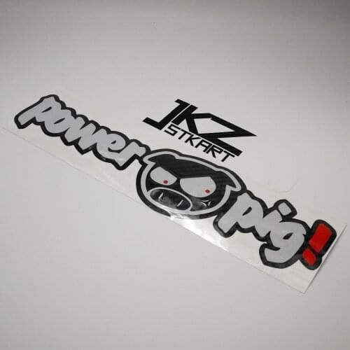 JKZ STKART Vinyl Die Cut Multi-layer Stickers Decals Cartoon Power Pig for Motor Bike Truck Helmet Stickers
