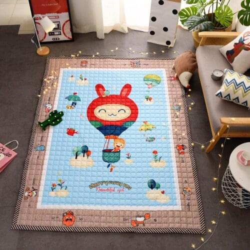 Ins Nordic Style Crawling Mat Baby Kids Play Mat Foldable Soft and Washable Carpet Thick Cloth Childrens Play Carpet Picnic Rug
