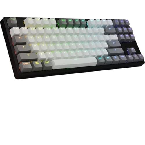 Mini Keyboard Wired Bluetooth Wireless Dual Mode 87 Key RGB Mechanical Keyboard