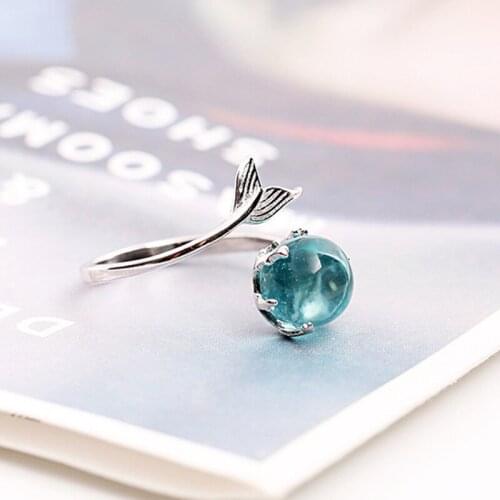 Fashion Jewelry Ballet Dancers Nermaid Foam Index Finger Ring Korean Adjustable Rings