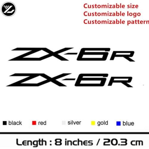 Motorcycle sticker body model logo sticker helmet wind sticker personality Fuel tank sticker for Kawasaki ZX-6R 2000-2016