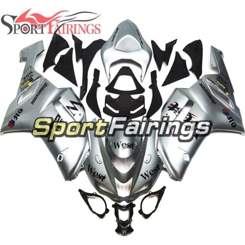 Motorcycle Fairings For Kawasaki ZX6R ZX-6R 07 08 Ninja 636 2007 2008 ABS Injection Covers Fairing Kit Cowlings Silver Hulls New