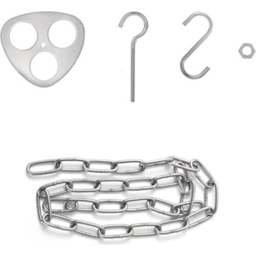 Outdoor BBQ Picnic Tool Convenient Ring Hook Stainless Steel Hanger Camping Tripod Hanging Pot Rack For Bonfire Cookware