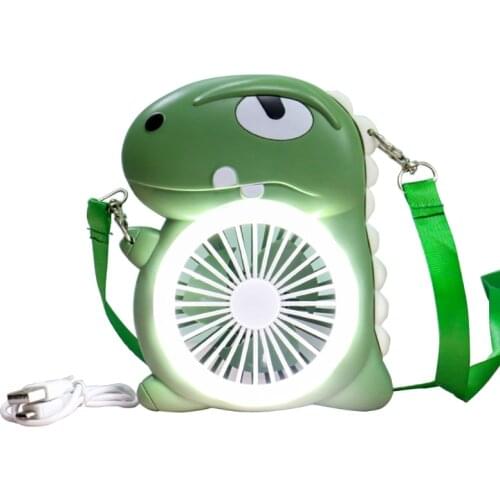 Portable Hands-Free Fan Personal USB Cartoon Dinosaur Fan Weararble Fan 3s Quick Cooling for Kids Office Travel Sports