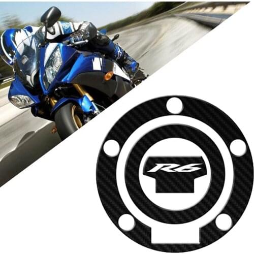 Carbon fiber fuel tank gasket For Yamaha R6 YZF-R6 YZF R6 protective sticker 2008 09 10 11 12 13 14 15 16 17 18