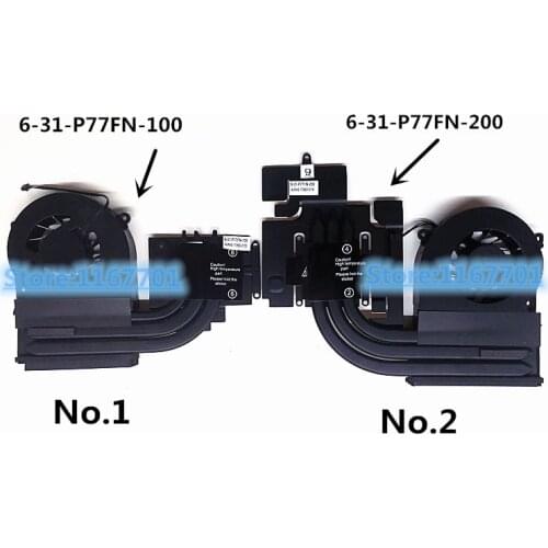 New ORG Laptop CPU/GPU cooling Radiator heatsink&Fan for Clevo P775DM P775DM2 P775DM3 P775TM X711 6-31-P77FN-200 6-31-P77FN-100
