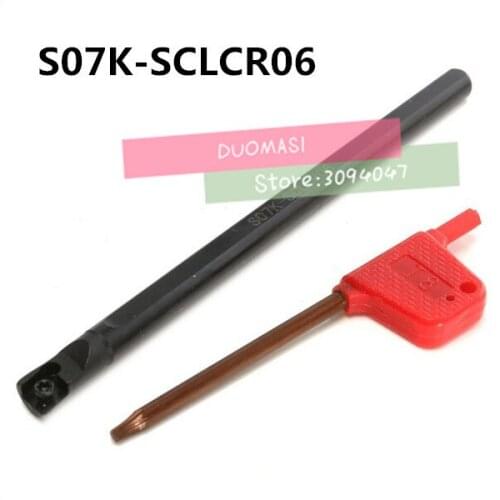 S07K-SCLCR06 Boring Bar,Internal turning tool,CNC turning tool holder,Lathe cutting tool,SCLCR/L boring bar for CCMT0602 Inserts