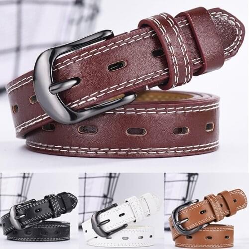 Unisex Men Women Fashion Leather Belt Work Dress Belt Jeans Belts Hot Casual Belt