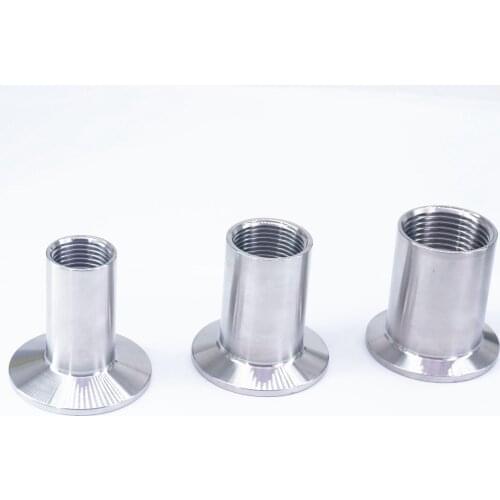 1/2" 3/4" 1" 1-1/2" 2" NPT Female x 1.5" 2" 2.5" Tri Clamp 304 Stainless Steel Sanitary Ferrule Pipe Fitting Home Brew Beer