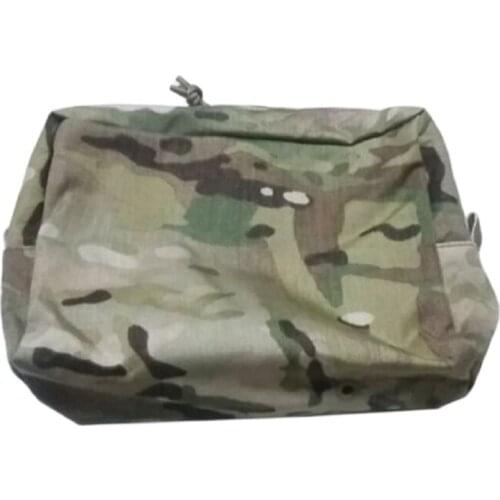 Tactical Horizontal Attached Bag Is Attached To MOLLE System Of Tactical Waist Pack And Belt