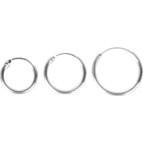 Hight Quality Small Top Hinged Hoop Sleeper Earrings Nose Ring Chic Accssories