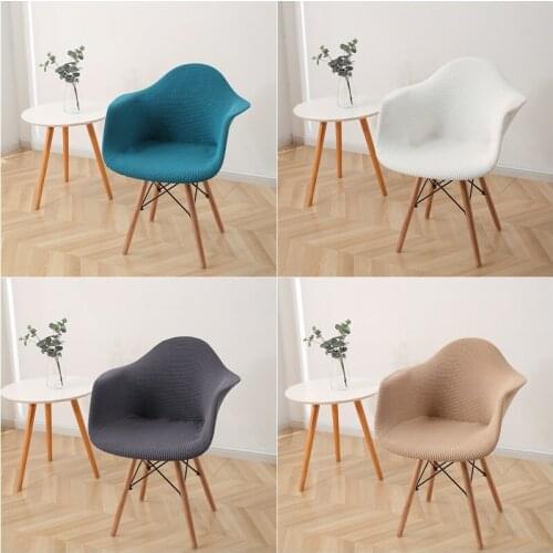 1/2/4Pcs Polar Fleece Arm Chair Cover for Eames Chairs Dining Chair Cover Arm Chair Seat Protector Slipcover for Home Hotel