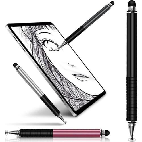 2 In 1 Capacitive Stylus Touch Screen Pen Writing Drawing Tablet Stylus Pens for Tablet PC IOS Android Mobile Phone