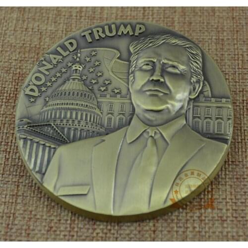 45th United States President Donald Trump Commemorative Coin Big Badge Medal US