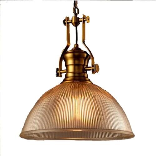 American country loft glass pendant lights bar industrial retro single living room dining room hanging vintage lamps fixtures