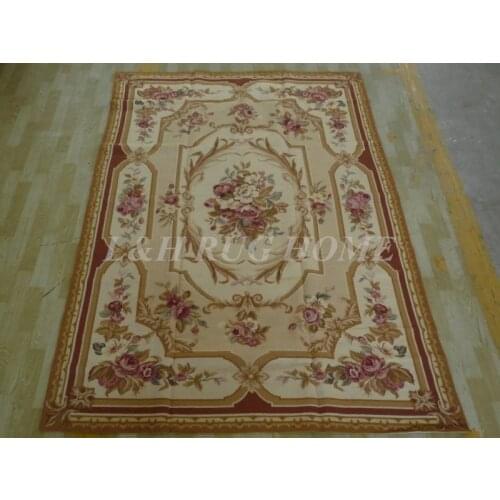 Free Shipping 6'x9' Handmade Rug New Zealand Woolen needlepoint hand knotted rug for home decoration