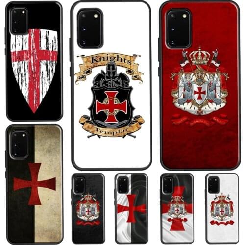 Knights Templar Coat of Arms Case For Samsung Galaxy S21 Ultra S20 FE S9 S8 S10 Plus S10e Note 20 Note 10 Plus Cover