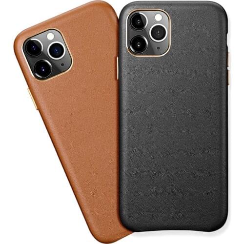 Original Leather Phone Case for IPhone 11 Pro Max Luxury Back Phone Case for IPhone XR XS Max Cover for Man Women Leather Case