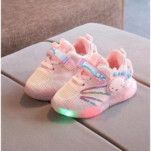 Size22-31BoysGlowing Shoes For Children Non-slip Children Toddler Sneakers For Boys Baby Luminous ShoesWith LED Lights For Girls