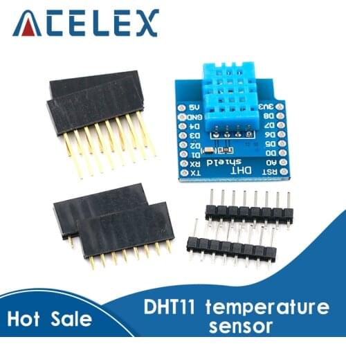 DHT Shield For WEMOS D1 mini ESP32 MINI DHT11 Single-bus digital temperature and humidity sensor module sensor wifi temperature