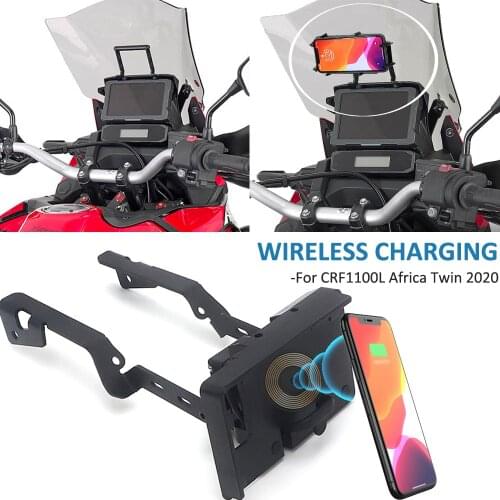Phone GPS Navigaton Bracket Wireless Charging For HONDA CRF1100L CRF 1000L Africa Twin CRF 1100 L 2020 Motorcycle Stand Holder