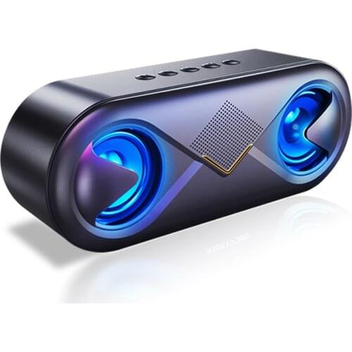 New 3D Stereo Sound Portable Bluetooth Speaker 10W Wireless Loudspeaker Outdoor Speaker Support TF Card/usb Drive/AUX