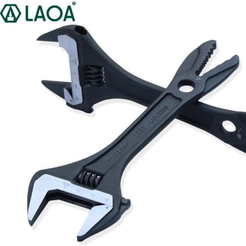 LAOA 8-inch Adjustable Wrench Professional CR-V Multi Tool Adjustable Wrench Household Tools
