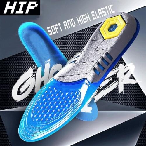 Silicone Insoles sport Orthopedic Soles Non-Slip Gel Mattress Massaging Insole Shock Absorption Pads For man women Foot Care