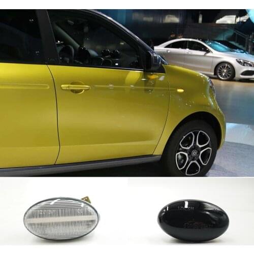 2PCS LED Car Side Marker Lights Repeater Signal Lights For Mercedes Benz Smart W450 W452 A-Class W168 Vito W639 W447 W415