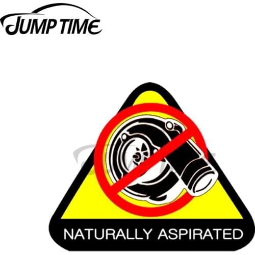 Jump Time 13 x 11.8cm For Naturally Aspirated Car Sign Car Stickers Vinyl Decal Graphics Waterproof Windshield Trunk Decoration