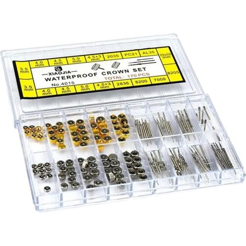 Stainless Steel Watch Crown Replacement Kit Watch Repairing Tool Accessory