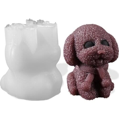 066C 3D Animals Ice Ball Epoxy Resin Mold Bear Dog Ice Cube Silicone Mould DIY Crafts Ornaments Casting Tool