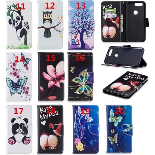 100pcs/lot Butterfly Panda Double-sided Printed Wallet PU leather Phone Case For one plus 5t