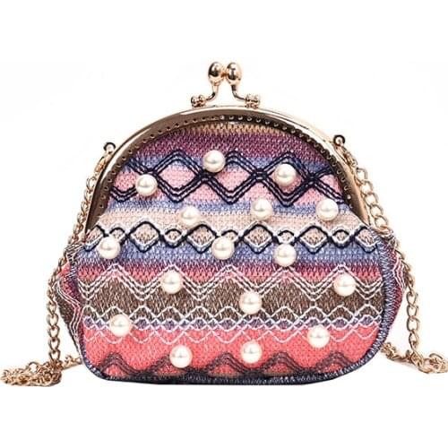 2019 Vintage Female Shoulder Bags Designer Weave Women Messenger Bags Small Crossbody Girl mini bags