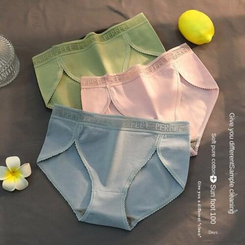 2021 Womens Cotton Underwear Sexy Letter Panties Mid Waist Seamless Comfort Briefs Girl Sports Underpants Female Lingerie