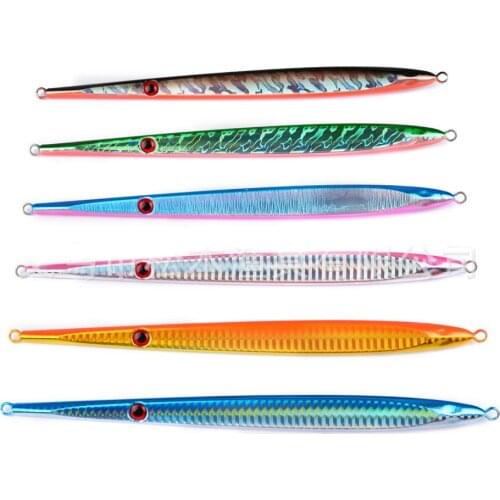 5PCS Slow Jig Fishing Deep Sea Ocean Boat Rock Beach Metal Jigbait Spoon Lure Baits 150g/20cm