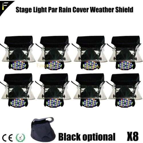 8PCS Oxford Cloth /Crystal Waterproof Stage Light Par Can Rain Cover Weather Shield Snow Cover Anti-icing Antifrost Beam Light