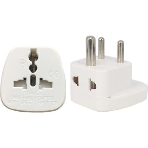 White safty gate Small South Africa AC Power Travel Plug Adapter connectors adapters extender Wall Socket 1 to 2 splitter