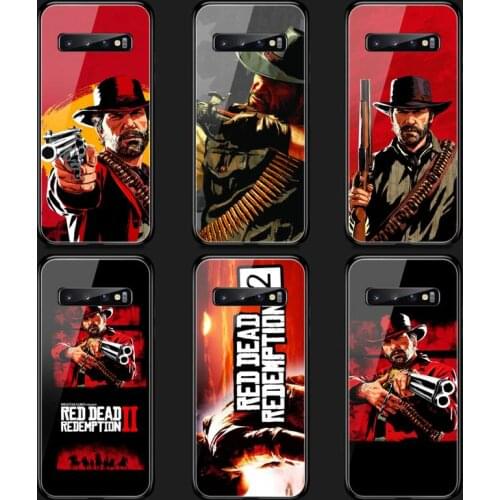 Red Dead Redemption 2 Phone Case Tempered Glass For Samsung S20 Plus S7 S8 S9 S10E Plus Note 8 9 10 Plus A7 2018
