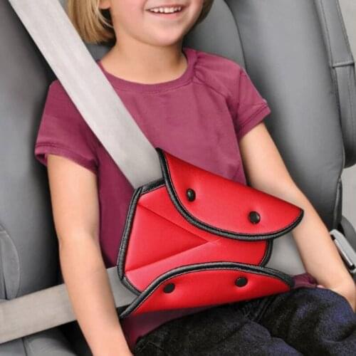 For Car Seat Safety Belt Cover Sturdy Adjustable Triangle Safety Seat Baby Child Protection Pad Clips Auto Interior Accessories