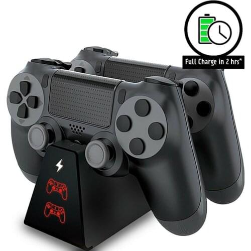 Dual Controller Fast Charger Charging Dock Station Stand Dualshock Gamepad For Play Station 4/PS4 Slim/PS4 Pro